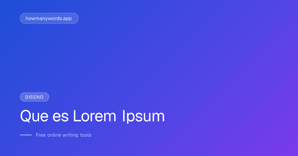 Que es Lorem Ipsum? Origen, Significado y Para Que Se Usa